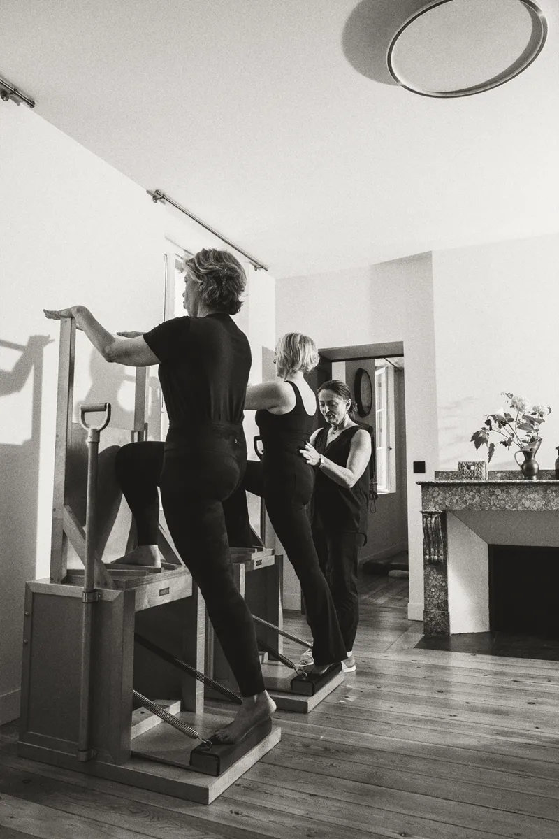 Cours de Pilates en duo